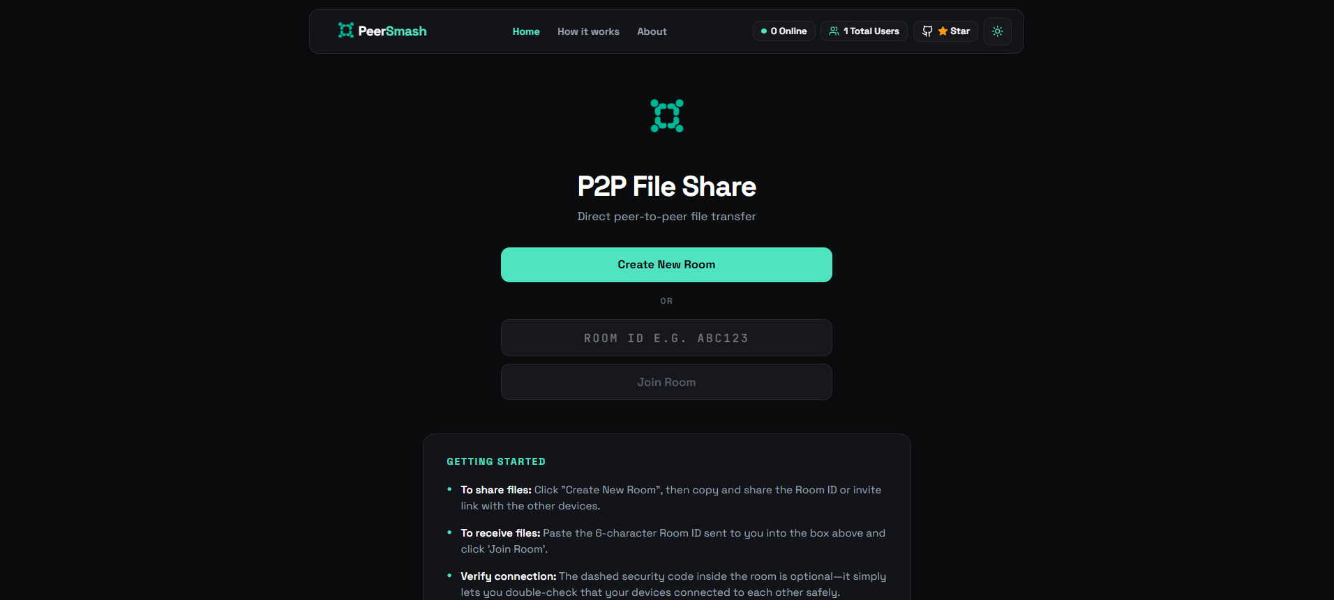 PeerSmash — P2P File Sharing